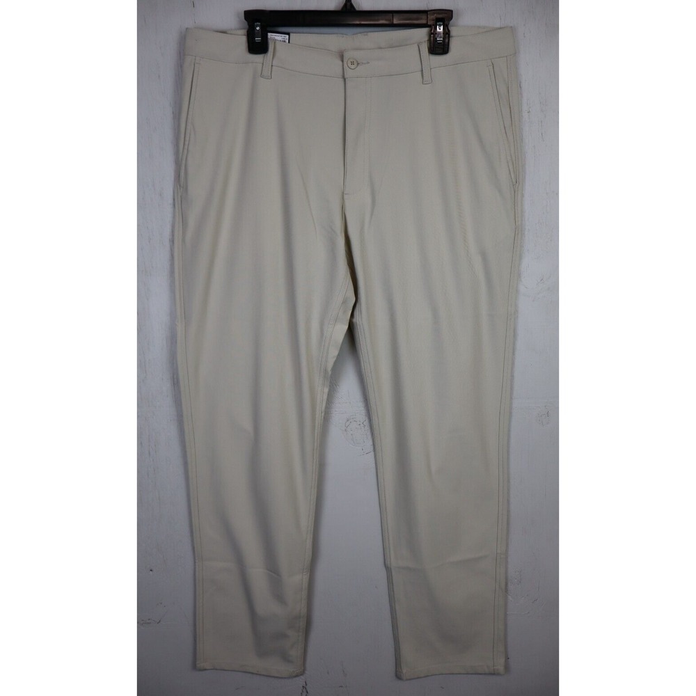 Mens Footjoy Golf Pants Performance Knit Stone Size 38x32 New With Tags Beige